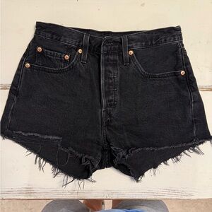 Levi’s 501 Black Denim Women's Shorts